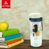 Attro Ben 650Ml Cute And Convenient Cartoon Printed Kids Plastic Water Bottle With Designer Hand Strap and Flip Lid Bpa-Free,Leak-Proof,Easy To Clean-Perfect For School,Sports And Travel,Mint Green
