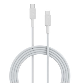 Portronics Konnect Link C Square 60W Type C Fast Charging PD Cable with 480Mbps Data Sync Compatible with Smartphones, iPhone 15 series, MacBook and Other Type C devices 1M Length