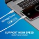 Portronics Konnect Link C Square 60W Type C Fast Charging PD Cable with 480Mbps Data Sync Compatible with Smartphones, iPhone 15 series, MacBook and Other Type C devices 1M Length