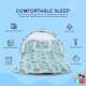 Bumtum Baby Horse Mosquito Net & Neck Throw Pillow, Baby Gadda Set for New Born, 0-6 Month, Printed Baby Bedding, Baby Sleeping Bed of 71Cm X 47Cm X 5Cm, Sky Blue, Cotton, Free Size Bumtum Baby Horse Mosquito Net & Neck Throw Pillow, Baby Gadda Set for New Born, 0-6 Month, Printed Baby Bedding, Baby Sleeping Bed of 71Cm X 47Cm X 5Cm, Sky Blue, Cotton, Free Size