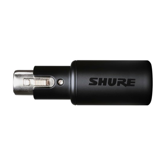 Shure MVX2U XLR-to-USB Digital Interface with Headphone Jack, Integrated Pre-amp with 60dB Gain Control, Zero-Latency Monitoring, 48V Phantom Power, ShurePlus Desktop App, 1m USB-C Cable