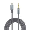 Portronics ikonnect L+ 8Pin to 3.5mm Aux Cable with 1M Length, Nylon Braided, Metal Heads, Gold Plated Connector Compatible with Cars, Mobiles, Headphones & Home Theatres(Black) Portronics ikonnect L+ 8Pin to 3.5mm Aux Cable with 1M Length, Nylon Braided, Metal Heads, Gold Plated Connector Compatible with Cars, Mobiles, Headphones & Home Theatres(Black)