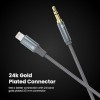 Portronics ikonnect L+ 8Pin to 3.5mm Aux Cable with 1M Length, Nylon Braided, Metal Heads, Gold Plated Connector Compatible with Cars, Mobiles, Headphones & Home Theatres(Black) Portronics ikonnect L+ 8Pin to 3.5mm Aux Cable with 1M Length, Nylon Braided, Metal Heads, Gold Plated Connector Compatible with Cars, Mobiles, Headphones & Home Theatres(Black)