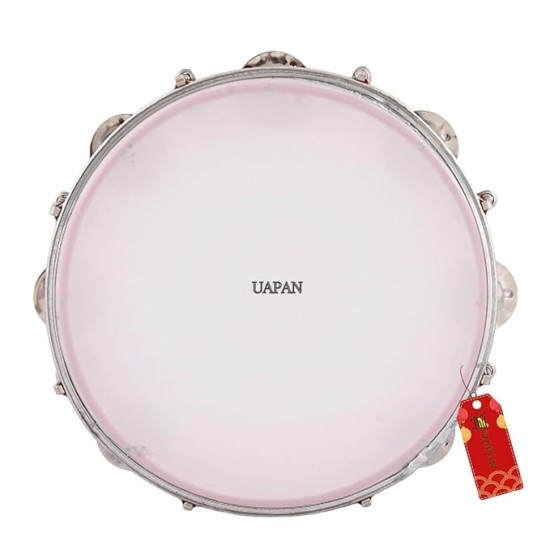 UAPAN Dafli Musical Instrument Dafli/Tambourine 10 inch Hand Percussion Musical Instrument (Red tambourine) UAPAN Dafli Musical Instrument Dafli/Tambourine 10 inch Hand Percussion Musical Instrument (Red tambourine)