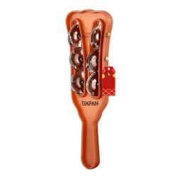 UAPAN Plastic Taal Kanjira/Kartal Musical Instrument for Kirtan I Puja-Bhajans I Pair of 1