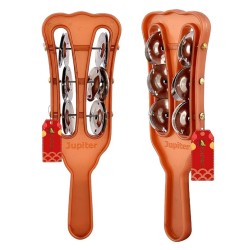 UAPAN Plastic Taal Kanjira/Kartal Musical Instrument for Kirtan I Puja-Bhajans I Pair of 1