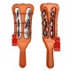 UAPAN Plastic Taal Kanjira/Kartal Musical Instrument for Kirtan I Puja-Bhajans I Pair of 1