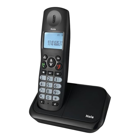 Hola ! Tc 700 Expandable 2.4Ghz Cordless Landline Phone with Caller ID Display, Stores 50 Contacts, Upto 8Hrs of Talk Time, Solid Build Quality, Alarm Function, Mute & Flash Function Hola ! Tc 700 Expandable 2.4Ghz Cordless Landline Phone with Caller ID Display, Stores 50 Contacts, Upto 8Hrs of Talk Time, Solid Build Quality, Alarm Function, Mute & Flash Function