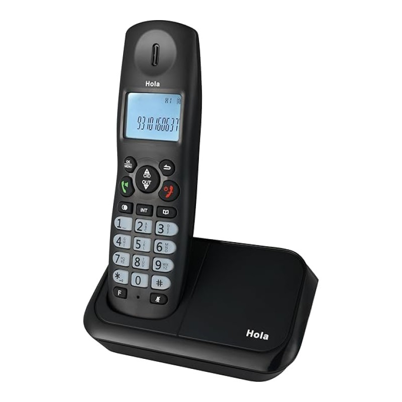 Hola ! Tc 700 Expandable 2.4Ghz Cordless Landline Phone with Caller ID Display, Stores 50 Contacts, Upto 8Hrs of Talk Time, Solid Build Quality, Alarm Function, Mute & Flash Function Hola ! Tc 700 Expandable 2.4Ghz Cordless Landline Phone with Caller ID Display, Stores 50 Contacts, Upto 8Hrs of Talk Time, Solid Build Quality, Alarm Function, Mute & Flash Function