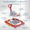 Mee Mee 2-in-1 Baby Walker & Rocker with Parental Push Handle, 3 Level Height Adjustable with Light & Musical Toys, 360� Rotating Wheels, Cushioned Walker for Baby 6-18 Months, Upto 15 Kg (Red) Mee Mee 2-in-1 Baby Walker & Rocker with Parental Push Handle, 3 Level Height Adjustable with Light & Musical Toys, 360� Rotating Wheels, Cushioned Walker for Baby 6-18 Months, Upto 15 Kg (Red)