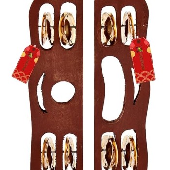 UAPAN wood Narad Muni Kartal for Kirtan I Bhajan Musical Instrument I Pair of 1