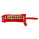 UAPAN 2 line Brass Ghungroo Ankle Bells Velvet Red Pad for Classical,Baratnatyam,Odissi,Kathak Dance with Adjustable Strap (Valvet, Belt)