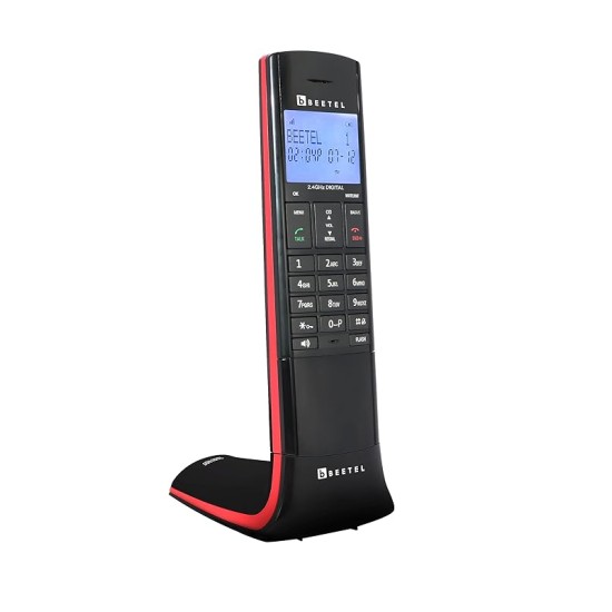 Beetel X95 Flagship Designer Expandable Cordless Landline Phone,Proudly Designed in India,2.4Ghz,Dual Tone,Blue-White LCD,2-Way Speaker Phone,Ringer & Volume Control,Auto Answer,Alarm(X95)(Black/Red) Beetel X95 Flagship Designer Expandable Cordless Landline Phone,Proudly Designed in India,2.4Ghz,Dual Tone,Blue-White LCD,2-Way Speaker Phone,Ringer & Volume Control,Auto Answer,Alarm(X95)(Black/Red)