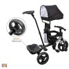 BeyBee| Beta Secure Baby Tricycle for Kids with Sun Canopy & Parents Handle and Also with a Storage Basket Back Side | Color Wheels for Boys and Girls for Age 1 to 5 yrs (Black) BeyBee| Beta Secure Baby Tricycle for Kids with Sun Canopy & Parents Handle and Also with a Storage Basket Back Side | Color Wheels for Boys and Girls for Age 1 to 5 yrs (Black)
