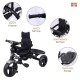 BeyBee| Beta Secure Baby Tricycle for Kids with Sun Canopy & Parents Handle and Also with a Storage Basket Back Side | Color Wheels for Boys and Girls for Age 1 to 5 yrs (Black)