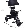 BeyBee| Beta Secure Baby Tricycle for Kids with Sun Canopy & Parents Handle and Also with a Storage Basket Back Side | Color Wheels for Boys and Girls for Age 1 to 5 yrs (Black) BeyBee| Beta Secure Baby Tricycle for Kids with Sun Canopy & Parents Handle and Also with a Storage Basket Back Side | Color Wheels for Boys and Girls for Age 1 to 5 yrs (Black)