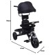 BeyBee| Beta Secure Baby Tricycle for Kids with Sun Canopy & Parents Handle and Also with a Storage Basket Back Side | Color Wheels for Boys and Girls for Age 1 to 5 yrs (Black)