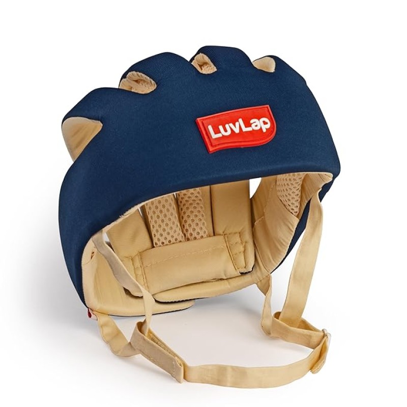 LuvLap Baby Safety Helmet - Essential Safety Gear for 6+ Months to 3 Years | Toddler Head Protector | Secure Fit & Comfort | Appealing Design | Lightweight | Proper Air Ventilation, Navy Blue LuvLap Baby Safety Helmet - Essential Safety Gear for 6+ Months to 3 Years | Toddler Head Protector | Secure Fit & Comfort | Appealing Design | Lightweight | Proper Air Ventilation, Navy Blue