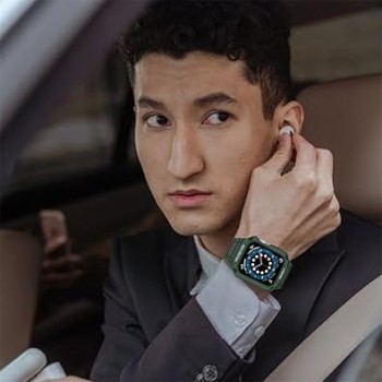 SUIMUMU Compatible with Apple Watch Strap 45mm 44mm 41mm 40mm with Shockproof Rugged Band Strap for IWatch Series 9/8 7 6 5 4 SE with Bumper Cover Men Women (Not Include Watch) SUIMUMU Compatible with Apple Watch Strap 45mm 44mm 41mm 40mm with Shockproof Rugged Band Strap for IWatch Series 9/8 7 6 5 4 SE with Bumper Cover Men Women (Not Include Watch)