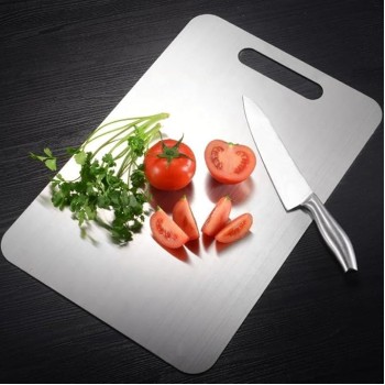 Stainless Steel Multipurpose Chopping and Cutting Board for Kitchen, Vegetables & Meat Cutting, Fruit Cutter, Heavy Durable Easy to Clean Chopping and Cutting Board