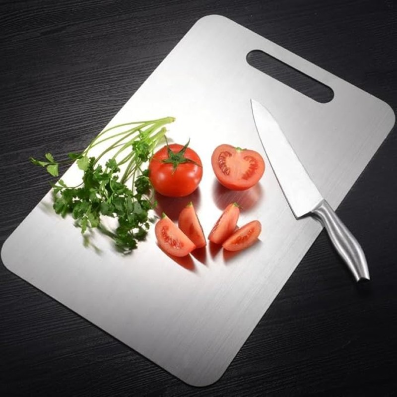 Stainless Steel Multipurpose Chopping and Cutting Board for Kitchen, Vegetables & Meat Cutting, Fruit Cutter, Heavy Durable Easy to Clean Chopping and Cutting Board Stainless Steel Multipurpose Chopping and Cutting Board for Kitchen, Vegetables & Meat Cutting, Fruit Cutter, Heavy Durable Easy to Clean Chopping and Cutting Board