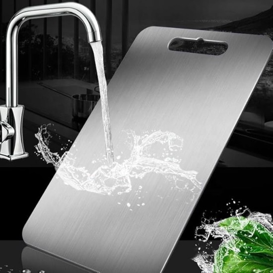 Stainless Steel Multipurpose Chopping and Cutting Board for Kitchen, Vegetables & Meat Cutting, Fruit Cutter, Heavy Durable Easy to Clean Chopping and Cutting Board