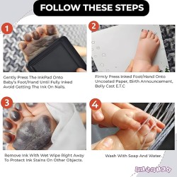 Bembika Baby Finger Print and Footprint Kit inkpad for Kids, Reusable Pad for Baby's Hand and Foot Impression Safe and Non Toxic Ink Pad for Baby Foot Prints and Handprints � (Red) Bembika Baby Finger Print and Footprint Kit inkpad for Kids, Reusable Pad for Baby's Hand and Foot Impression Safe and Non Toxic Ink Pad for Baby Foot Prints and Handprints � (Red)