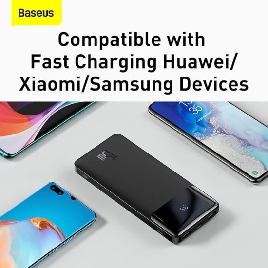 Baseus Blade Power Digital Display Fast Charging Power Bank HD Edition 20000mAh 100W Black (with Baseus Xiaobai Series Fast Charging Cable Type-C to T Baseus Blade Power Digital Display Fast Charging Power Bank HD Edition 20000mAh 100W Black (with Baseus Xiaobai Series Fast Charging Cable Type-C to T