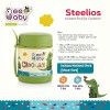 BEEBABY Steelios Double Vacuum Wall Insulated Food Jar Container with Spork (Spoon+Fork). Made of Food Grade Stainless Steel (SS304) for Toddlers, Babies. 100% BPA Free. 325 ML (Crocodile_Green) BEEBABY Steelios Double Vacuum Wall Insulated Food Jar Container with Spork (Spoon+Fork). Made of Food Grade Stainless Steel (SS304) for Toddlers, Babies. 100% BPA Free. 325 ML (Crocodile_Green)