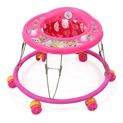 AVANI METROBUZZ Baby Activity Walker Foldable with Chu-Chu Toy-Bar (Pink)