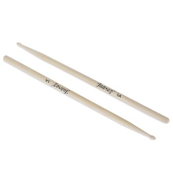 Ju�rez JRDS100 Wooden Drum Sticks � 5A Size, Maple Wood with Wooden Tips, Durable & Balanced for Drummers (Pair)