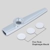 Juarez Kazoo Silver Aluminum Alloy with Five Membrane Flute Diaphragm Mouth Kazoos Musical Instruments JRKZ100 Juarez Kazoo Silver Aluminum Alloy with Five Membrane Flute Diaphragm Mouth Kazoos Musical Instruments JRKZ100