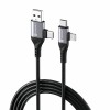 Portronics Konnect 4 IN 1 Unbreakable Nylon Braided Multi Functional Fast Charging Cable with Fast Data Transfer,Compatible with All Type C Android Smartphone & Lighting Device etc.(Black) Portronics Konnect 4 IN 1 Unbreakable Nylon Braided Multi Functional Fast Charging Cable with Fast Data Transfer,Compatible with All Type C Android Smartphone & Lighting Device etc.(Black)