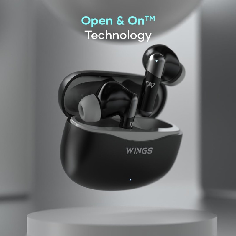 (Refurbished) Wings Flobuds 335: Made in India Premium Lifestyle TWS in Ear Earbuds with Smart Enc,High Fidelity 13Mm Drivers,Bluetooth 5.3,40Hrs Playtime with 8 Hours in Ear Earbuds Playtime,and Low Latency 40Ms (Refurbished) Wings Flobuds 335: Made in India Premium Lifestyle TWS in Ear Earbuds with Smart Enc,High Fidelity 13Mm Drivers,Bluetooth 5.3,40Hrs Playtime with 8 Hours in Ear Earbuds Playtime,and Low Latency 40Ms