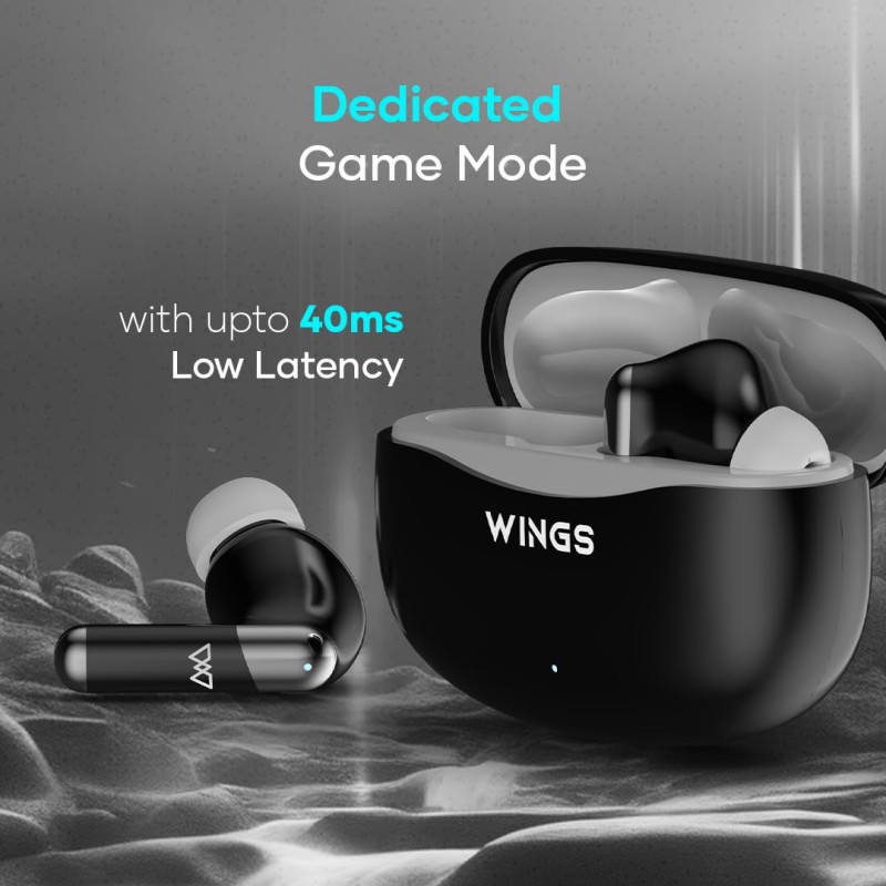 (Refurbished) Wings Flobuds 335: Made in India Premium Lifestyle TWS in Ear Earbuds with Smart Enc,High Fidelity 13Mm Drivers,Bluetooth 5.3,40Hrs Playtime with 8 Hours in Ear Earbuds Playtime,and Low Latency 40Ms (Refurbished) Wings Flobuds 335: Made in India Premium Lifestyle TWS in Ear Earbuds with Smart Enc,High Fidelity 13Mm Drivers,Bluetooth 5.3,40Hrs Playtime with 8 Hours in Ear Earbuds Playtime,and Low Latency 40Ms
