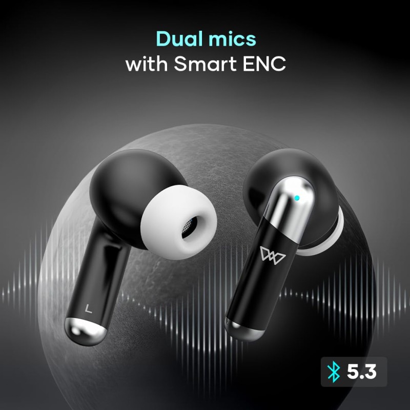 (Refurbished) Wings Flobuds 335: Made in India Premium Lifestyle TWS in Ear Earbuds with Smart Enc,High Fidelity 13Mm Drivers,Bluetooth 5.3,40Hrs Playtime with 8 Hours in Ear Earbuds Playtime,and Low Latency 40Ms (Refurbished) Wings Flobuds 335: Made in India Premium Lifestyle TWS in Ear Earbuds with Smart Enc,High Fidelity 13Mm Drivers,Bluetooth 5.3,40Hrs Playtime with 8 Hours in Ear Earbuds Playtime,and Low Latency 40Ms