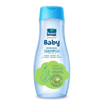 Parachute Advansed Baby Shampoo for Kids | Doctor Certified | Tear Free | Tender Coconut Water & Virgin Coconut Oil | Soft & Shiny Hair | 410ml