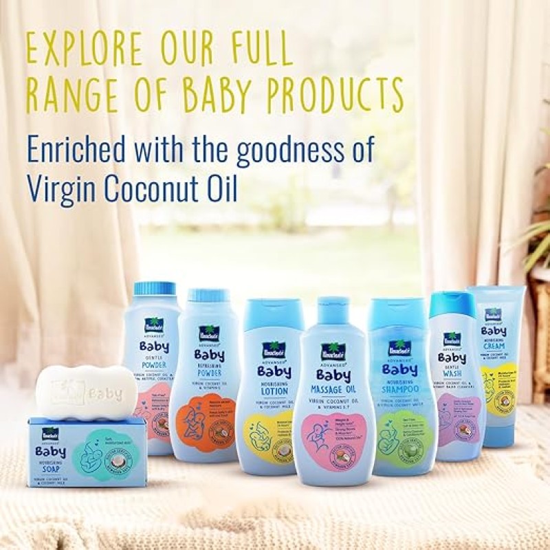 Parachute Advansed Baby Lotion for New Born Babies | Doctor Certified | Virgin Coconut Oil & Coconut Milk | Ph 5.5 | 24 Hour Moisturization | 410ml Parachute Advansed Baby Lotion for New Born Babies | Doctor Certified | Virgin Coconut Oil & Coconut Milk | Ph 5.5 | 24 Hour Moisturization | 410ml