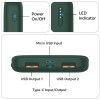 (Refurbished) pTron Dynamo 10000mAh 22.5W Power Bank Supports VOOC/Wrap/Dash USB Charging, 20W PD Fast Charging, 3 Output, 2 Input Ports Type-C/PD & Micro USB & Multiple Layers of Protection (Blue)