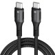 Portronics Konnect 240C 240W Futuristic Unbreakable Nylon Braided Type C Fast Charging Cable 1.2M Long, Supports Laptop and All C Smartphones and Devices (Black) Portronics Konnect 240C 240W Futuristic Unbreakable Nylon Braided Type C Fast Charging Cable 1.2M Long, Supports Laptop and All C Smartphones and Devices (Black)