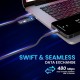 Portronics Konnect 240C 240W Futuristic Unbreakable Nylon Braided Type C Fast Charging Cable 1.2M Long, Supports Laptop and All C Smartphones and Devices (Black) Portronics Konnect 240C 240W Futuristic Unbreakable Nylon Braided Type C Fast Charging Cable 1.2M Long, Supports Laptop and All C Smartphones and Devices (Black)