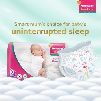 Morisons* babydreams THE CHOICE OF SMART MUMS Baby Super Soft Diaper Pants Medium - M (72 Pieces), 1 count