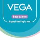 Vega Baby & Mom Comb & Brush Set - Pink | Crafted for Delicate Baby Scalp| Detangle Baby Hair Easily | Ultra Soft Nylon Bristle| Rount Tippped Tooth |Scalp Massage and Stimulation, (VBGA3-04)