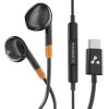 Ambrane Wired Type C in Ear Earphones with in-line Mic for Clear Calling, 1.2M Cable, 14mm Dynamic Drivers for BoostedBass, Multi-Functional Controller for Type C Enabled Mobiles (Stringz 02, Black) Ambrane Wired Type C in Ear Earphones with in-line Mic for Clear Calling, 1.2M Cable, 14mm Dynamic Drivers for BoostedBass, Multi-Functional Controller for Type C Enabled Mobiles (Stringz 02, Black)