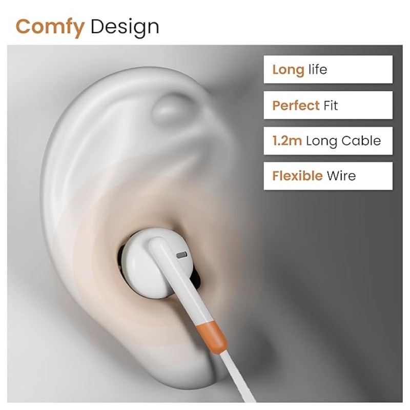 Ambrane Wired Type C in Ear Earphones with in-line Mic for Clear Calling, 1.2M Cable, 14mm Dynamic Drivers for BoostedBass, Multi-Functional Controller for Type C Enabled Mobiles (Stringz 02, Black) Ambrane Wired Type C in Ear Earphones with in-line Mic for Clear Calling, 1.2M Cable, 14mm Dynamic Drivers for BoostedBass, Multi-Functional Controller for Type C Enabled Mobiles (Stringz 02, Black)