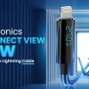 Portronics Konnect View 3A 27W Futuristic Type C to 8 Pin Unbreakable Nylon Braided Fast Charging Cable with Real Time Monitoring Led Display, Fast Data Sync, Support all Lighting Devices 1.2M Length Portronics Konnect View 3A 27W Futuristic Type C to 8 Pin Unbreakable Nylon Braided Fast Charging Cable with Real Time Monitoring Led Display, Fast Data Sync, Support all Lighting Devices 1.2M Length