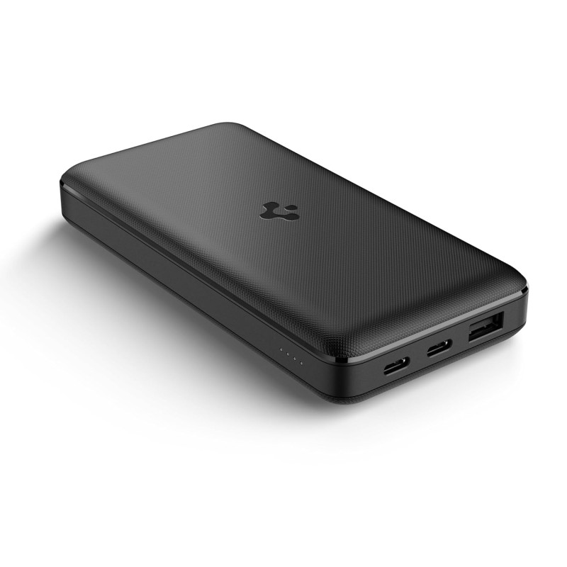 (Refurbished) Spigen ArcPack 20000mAh Power Bank, PD3.0, PPS, Fast Charging, 30.0W Max Output, 2 Type-C Ports, 1 USB-A Port - (ABS+PC, Black) (Refurbished) Spigen ArcPack 20000mAh Power Bank, PD3.0, PPS, Fast Charging, 30.0W Max Output, 2 Type-C Ports, 1 USB-A Port - (ABS+PC, Black)