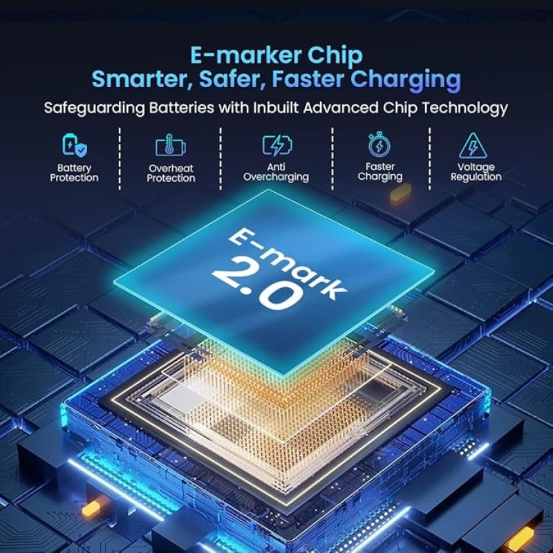 Portronics Konnect View 100W Type C to Type C Cable with LED Display with 5A Max Output, Fast Data Sync, 1.2M Length, Tangle Resistance supports Laptop Charging(Black) Portronics Konnect View 100W Type C to Type C Cable with LED Display with 5A Max Output, Fast Data Sync, 1.2M Length, Tangle Resistance supports Laptop Charging(Black)