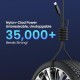 Portronics Konnect View 100W Type C to Type C Cable with LED Display with 5A Max Output, Fast Data Sync, 1.2M Length, Tangle Resistance supports Laptop Charging(Black)