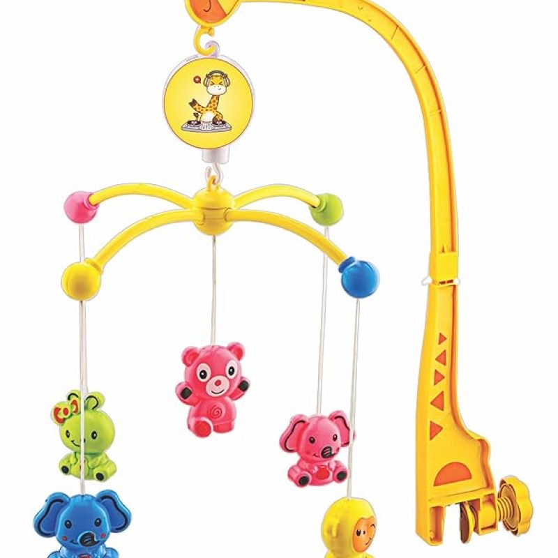 BabyGo Rotating Giraffe Musical Rattle for Kids | Cot Mobile for Cradle for Baby | Jhoomer for Kids Bed | BabyGo Rotating Giraffe Musical Rattle for Kids | Cot Mobile for Cradle for Baby | Jhoomer for Kids Bed |
